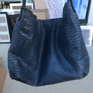 Carlos Falchi Blue Handbag